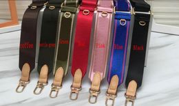 Fashion 7 Colours handbag shoulder straps bags women crossbody bag canvas Bag Parts strap pink blak green blue No21458