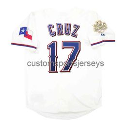 NEW Nelson Cruz 2011 World Series Jersey XS-5XL 6XL stitched baseball jerseys Retro
