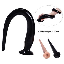 50cm Super Long Dildo Huge Silicone Long Anal Dildo Butt Plug Erotic Adult Sex Toy For Women Anus Dilator Anal Plug Expader X0401