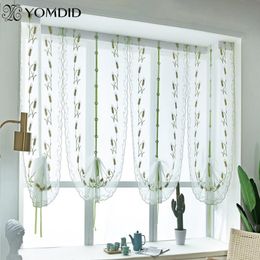 Curtains For Bedroom Jacquard Window Curtain Tulle Fabric Roman Modern Treatment Drawstring Embroidered & Drapes