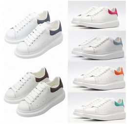 Plataforma de alta qualidade masculino Mulheres sapatos casuais Branco triplo preto reflete a laser Multi Color Tail S￩quina de lantejoulas Deep Blue Moda Menina T￪nis