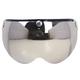 -Capacetes de motocicleta Universal Windproof 3-Snap Capacete Frente Flip Up Lente de Escudo de Vento para óculos de sol