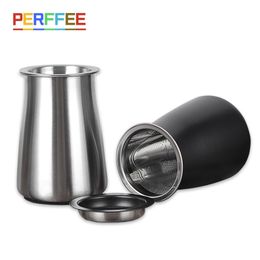 Coffee Sieve Powder Sifter Stainless Steel Fine Mesh Sifting Ground Strainer Grinds Philtre Cup Tools 220217