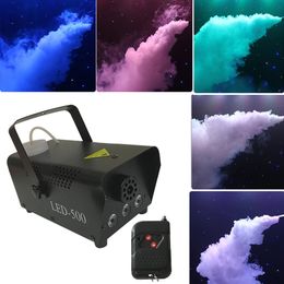 RGB Disco Colourful Fog Machine Mini LED Remote Fogger Ejector DJ Christmas Party Colour Stage Light