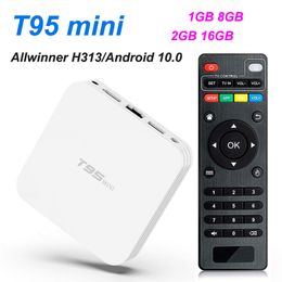 Android 10.0 TV Box T95 Mini Quad Core 2GB RAM 16GB ROM Smart TV STB 2.4G WiFi Set Top Box 4K Media Player