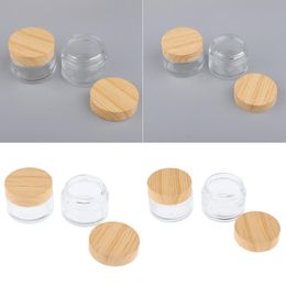 glass cosmetic jar pot Canada - 4pcs Round Glass Empty Jars Pot With White Inner Liners & Lids, Prefect For Cosmetics Face Cream Lotion Container, 30g And 50g Storage Bottl