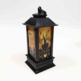 Horror Halloween Decorations Pumpkin/Skeleton/Skull/Tombstone Bat LED Lanterns Vintage Castle Party Lighthouse Home Decor Supply H1222