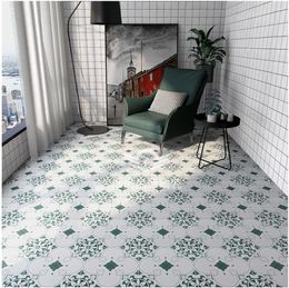 Coloured floret tiles 300x30mm toilet balcony kitchen non slip floor dining room background tile