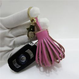 New 23ss luxury Designer Keychain Leather Tassel Mother Daughter Keyring Car Key Chains Holder Women Charm Porte Clef Gift Keychains