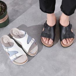 5 Style Summer Fashion Sandals Mens Camouflage Cork Slippers Denim Beach Shoes Flat Bottomed Slippers Mens Shoes Size 39-46