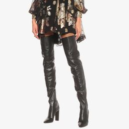 thick thigh high heels