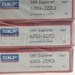 (2 pcs) SKF deep groove ball bearing 6203-2Z/C3 = 6203ZZC3E 6203ZC3 17mm X 40mm X 12mm