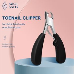nipper manicure UK - Miss Sally Professional Thick Nail Clippers Toenail Nipper Pedicure Cutter for Hard Trimmer Plier Powerful Manicure Tools 220111