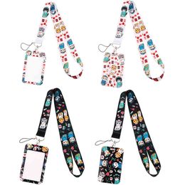 20pcs/lot J2530 Funny Doctor Cat Animals Lanyard Card ID Badge Keychain Holder Key Rings Accessories Cute Nurse Gift