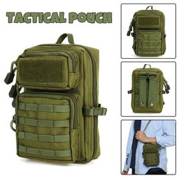 Stuff Sacks Multipurpose Waterproof Outdoor Tactical Molle Waist Bag Hiking Travelling Sling Backpack Packs Shoulder Hunting Bags