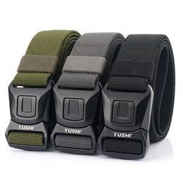 Waist Support Adjustable Elastic Sports Tactical Belt Length Outdoor Accessories High Strength Fiber Metal Buckle