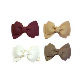 2022 New Dog Grooming retro rice coffee Colour acrylic accessories large bow diy Jewellery hair accessories head rope decoration