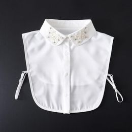 Bow Ties Black/White Butterfly Fake Collar For Sweater Half Shirt Blouse Vintage Detachable False Clothes Accessory