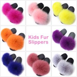 kid fur slides wholesale