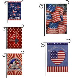 Rectangle Garden Flags Double Sided Printing National Flag Gardens Decor Banner Home Wall Ornament Festival Party Decoration LLF10746