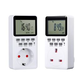 Electronic Digital Timer Switch EU UK Plug Kitchen Outlet 230V 220V 50HZ 13A 16A 7 Day Weekly Programmable Timing Socket Timers