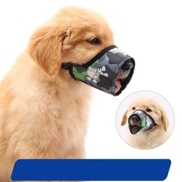 Dogs Mouth Cover Barking, Biting and Food Picking Prevention Adjustable Breathable Dog Mask Training Supplies 17 styles