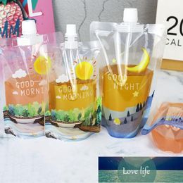 50pcs New Juice Pouch Bags with Spout Stand Up Plastic Adults Kids Beverage Liquid Milk Coffee Storage Containers1 Factory price expert design Quality Latest Style