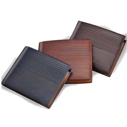 Vintage Men Leather Wallet Brand Luxury horizontal style multi card positionShort Slim Male Purses Money Clip Credit Card Cardholder Wallets Coin purse