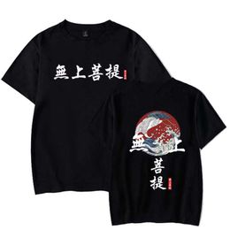 2021 Uniex Chinese Style Short Sleeve O-neck Loose Print Anime T-shirt Y0809