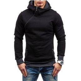 Slim fit Mens Hoodies hooded Jacket male zipper Coat Hip Hop hoodies and sweatshirts Hoody Sweatshirt sportwear Tracksuit 211023