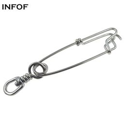 1-piece Stainless Steel Sea Fishing Swivels Snap Super-strong Fast-Lock Saltwater Connector Lure Hooks Leaders