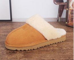 Unisex Classic Women Slippers Australian Snow Boots Martin boots Women Winter Shoes Keep Warm Shoes Leather boots Slippers EUR35-42