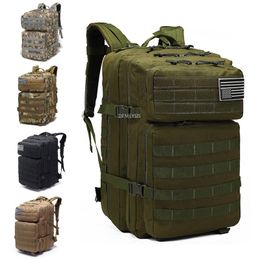 Outdoor Bags Molle Military Training Backpack Large Capacity Oxford Army Tactical Combat Sports Men Women Hiking Mountaineering Bag