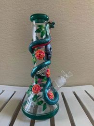 2021 NEW Unique Hookah 3D Design Bong Glass Handmade Character Bongs Water Pipe Dab Rigs