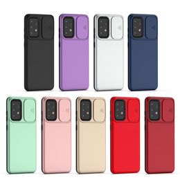 Camera Lens Protective Cell Phone Cases For Samsung Galaxy A02S A02 A12 A32 A52 A72 Hybrid Armor PC TPU Shockproof Back Cover D1