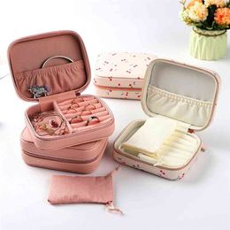 Jewelry Packaging Box Casket Exquisite Makeup Case Cosmetics Beauty Organizer Container es Graduation Birthday Gift 210423
