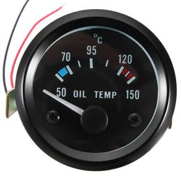 Car Motorcycle 2inch 52mm 12V Universal 50-150 °C Oil Temp Temperature Gauge Metre