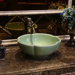 China Procelain wash basin sink ceramic art sinks Countertop bathroom decorative basingood qty