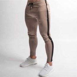2021 summer men's new sports casual light board fitness pants long trousers small feet bound Y0811