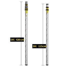 Other Optics Instruments Aluminium Alloy 3M/5M High Precision Tower Ruler For Rotary Laser/Automatic Optical Level