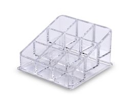 2022 new 9 Grid Acrylic Makeup Organiser Storage Box Cosmetic Lipstick Jewellery Case Display Stand Make Up Tools Brush Holder