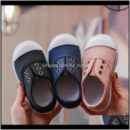 Baby Maternity Drop Delivery 2021 Cozulma Spring Summer Kids For Boys Girls Canvas Boy Baby Girl Shoes Children Soft Bottom Sneakers 201124 X