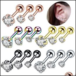 Other Body Jewelry Labret Bar Helix Cartilage Tragus Lip Piercing Steel Internally Threaded Stud Drop Delivery 2021 Hjdai