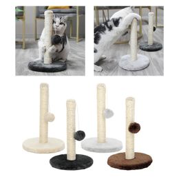 Cat Toys Scratching Post, Kittens Large Medium Cats Scratcher With Dangling Ball To Save Your Furniture, Scratch Pillar Tree