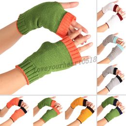 Winter Gloves Female Fingerless Gloves Without Fingers Women Cashmere Warm Winter Gloves Hand Wrist Warmer Mittens