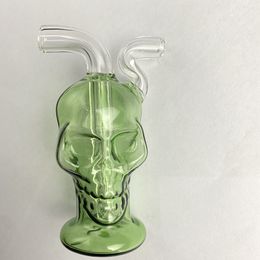 4inch Mini Glass Skul Bong Shisha Hookah Oil Burner Dab Rig Smoking Water Pipe Filter Beaker Bubbler