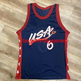 Stitched PENNY HARDAWAY USA VINTAGE 1996 DREAM TEAM CHAMPION BASKETBALL JERSEY Embroidery Custom Any Name Number XS-5XL 6XL