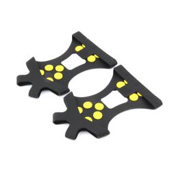 Outdoor Unisex Snow Antislip Spikes Grips Grippers Crampon Cleats For Shoes Boot Overshoses 10 teeth ice 2021