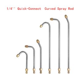 6Pcs/Lot 1/4'' Quick-Connect Curved Spray Rod 30°,90°, U-Sharped Curved Rod Pressure Washer Cleaner Attachment