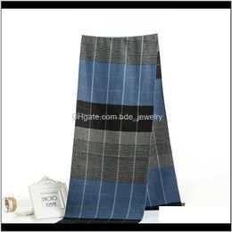 Wraps Hats, & Gloves Fashion Aessories Classical Winter Plaid Windproof Cashmere Shawls Casual Scarves Soft Business Scarf For Man Wool Drop